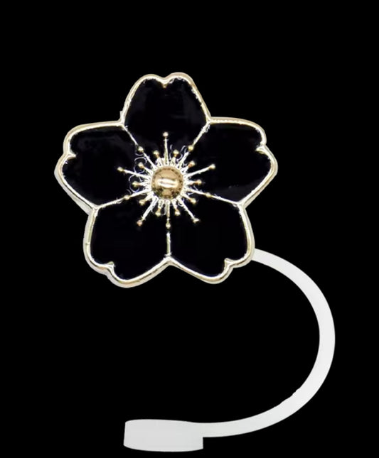 (RTS) MIDNIGHT BLOSSOM STRAW TOPPER