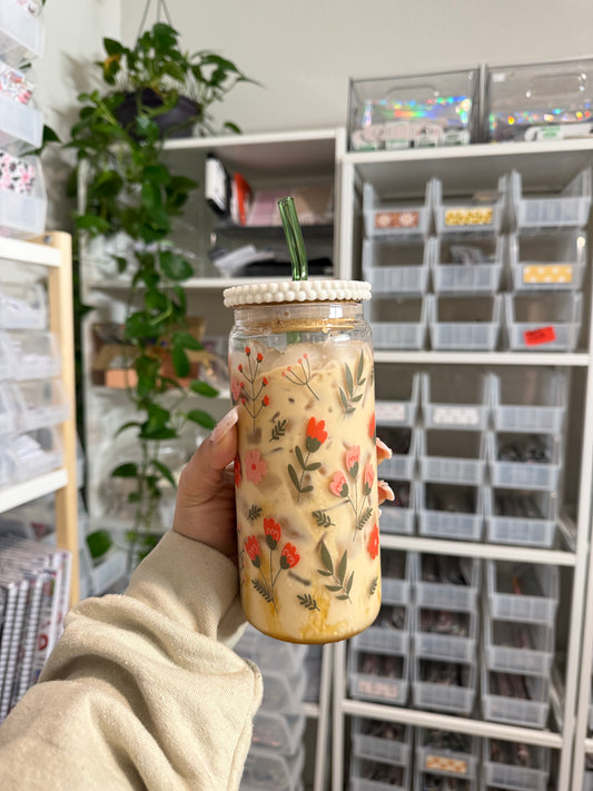 (RTS) FLORAL GARDEN DRINKWARE