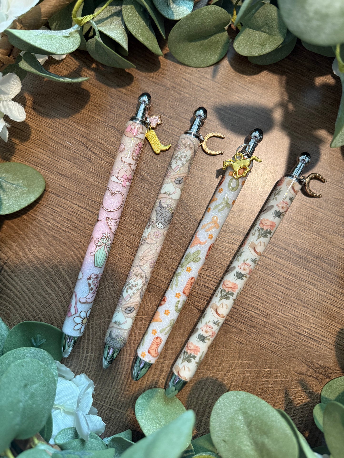(RTS) COWGIRL VIBES PEN W CHARM