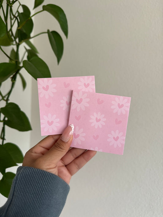 (RTS) DAISY HEART STICKY NOTE