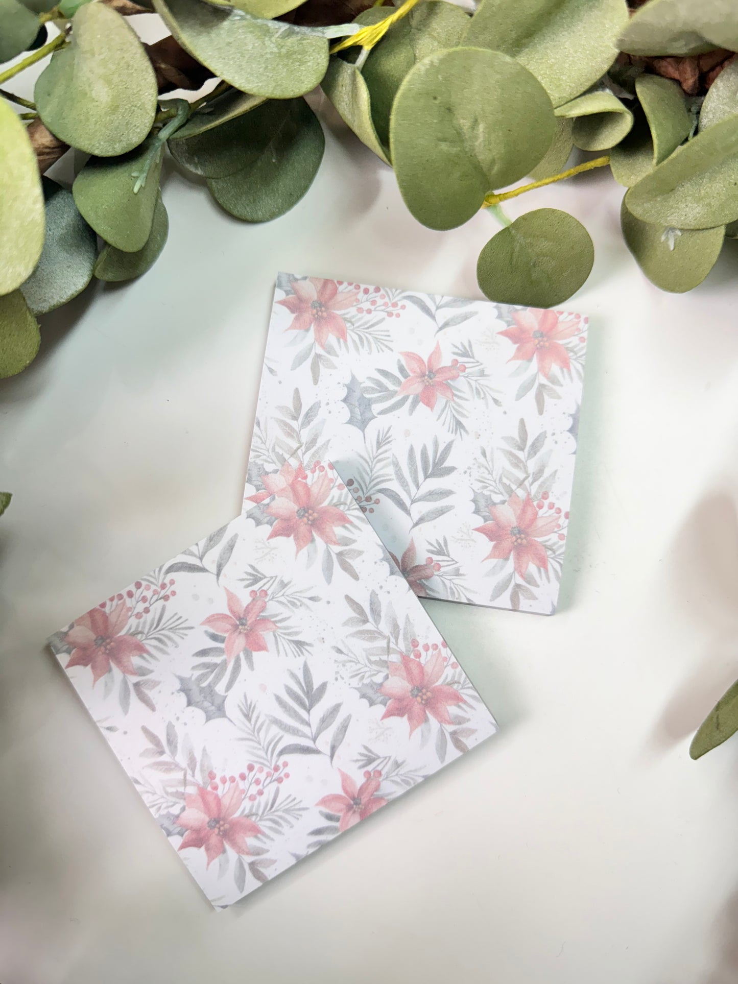 (RTS) POINSETTIA STICKY NOTE