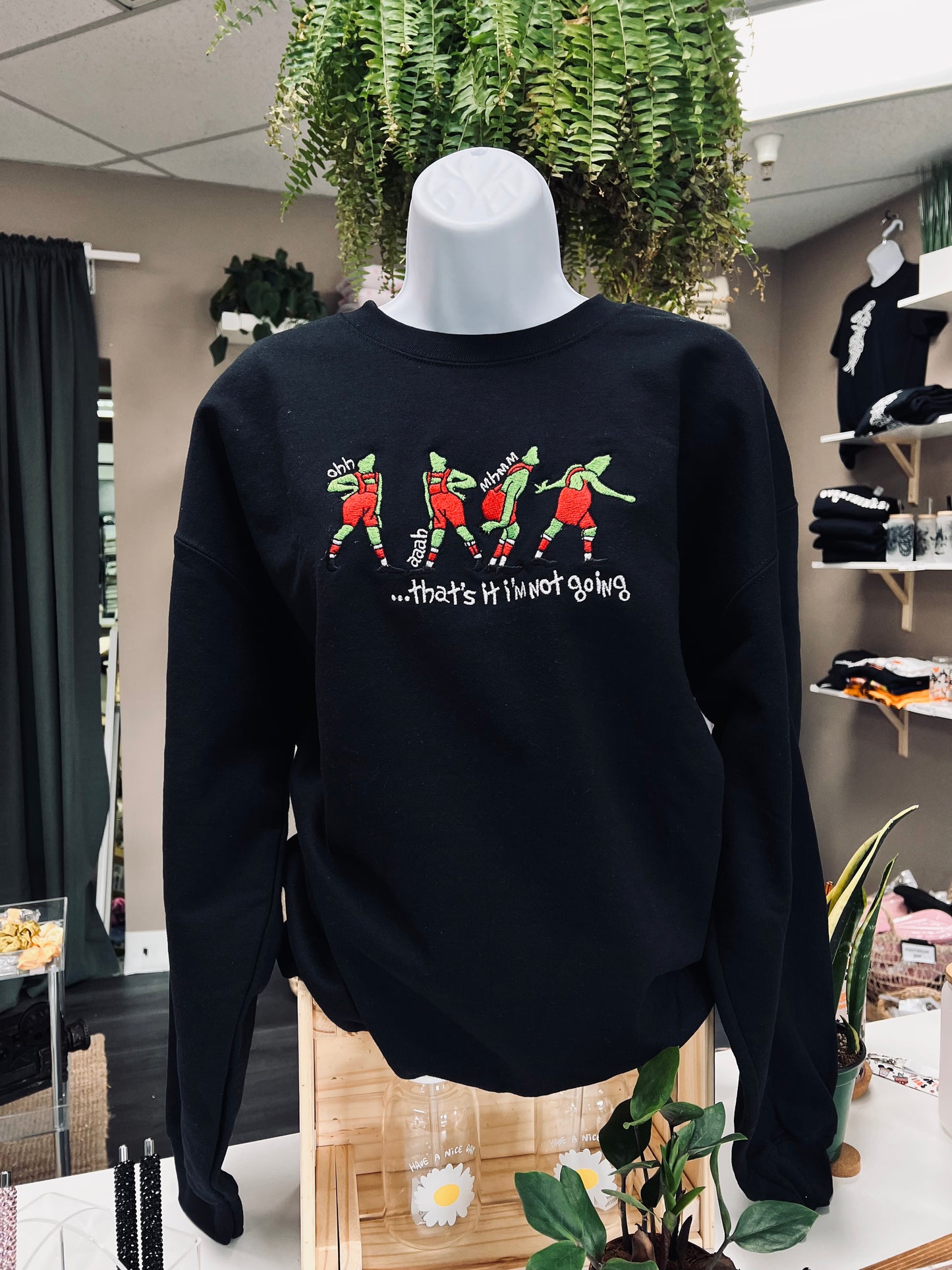 (RTS) NOT GOING CREW-EMBROIDERED