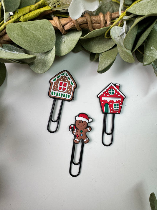 (RTS) GINGERBREAD PAPER CLIPS