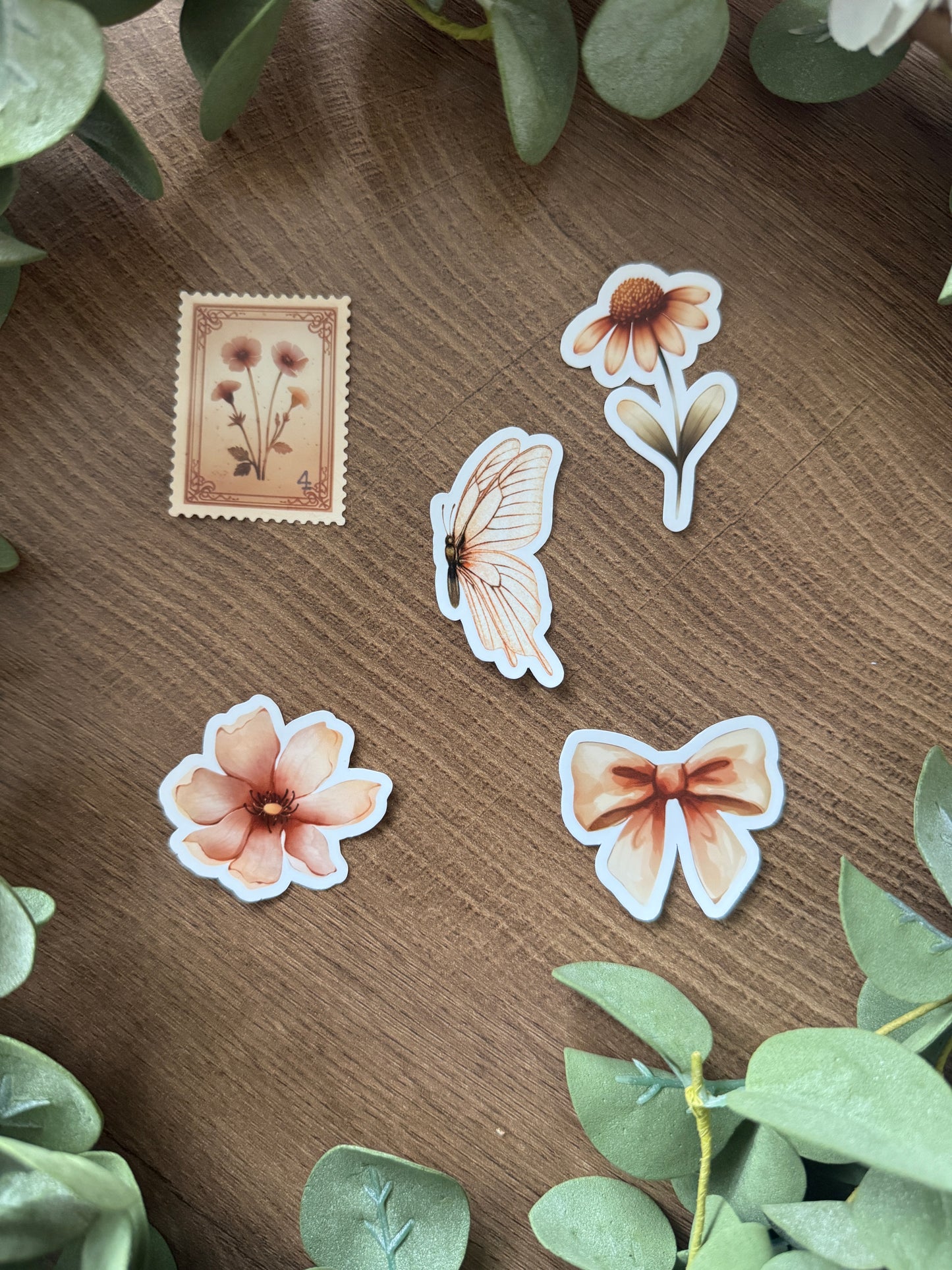 (RTS) BOHO MOCHA STICKER SET