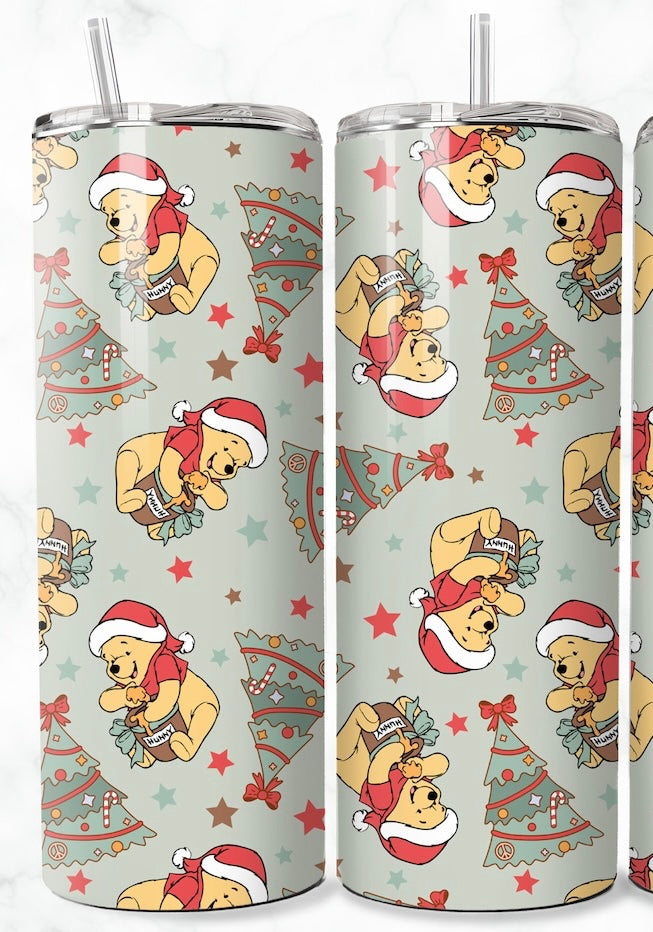 (RTS) POOH CHRISTMAS 15OZ TUMBLER