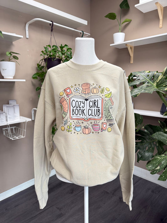 (RTS) COZY GIRL BOOKCLUB CREWNECK
