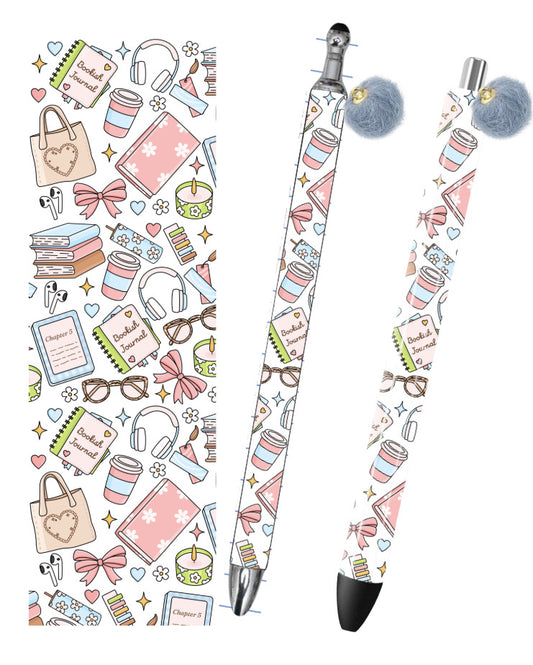 (RTS) BOOKISH JOURNAL W CHARM