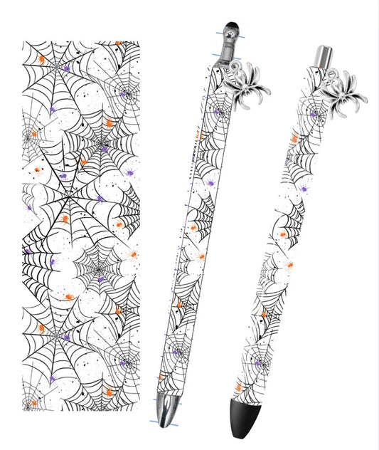 (RTS) SPIDER WEB PEN W CHARM