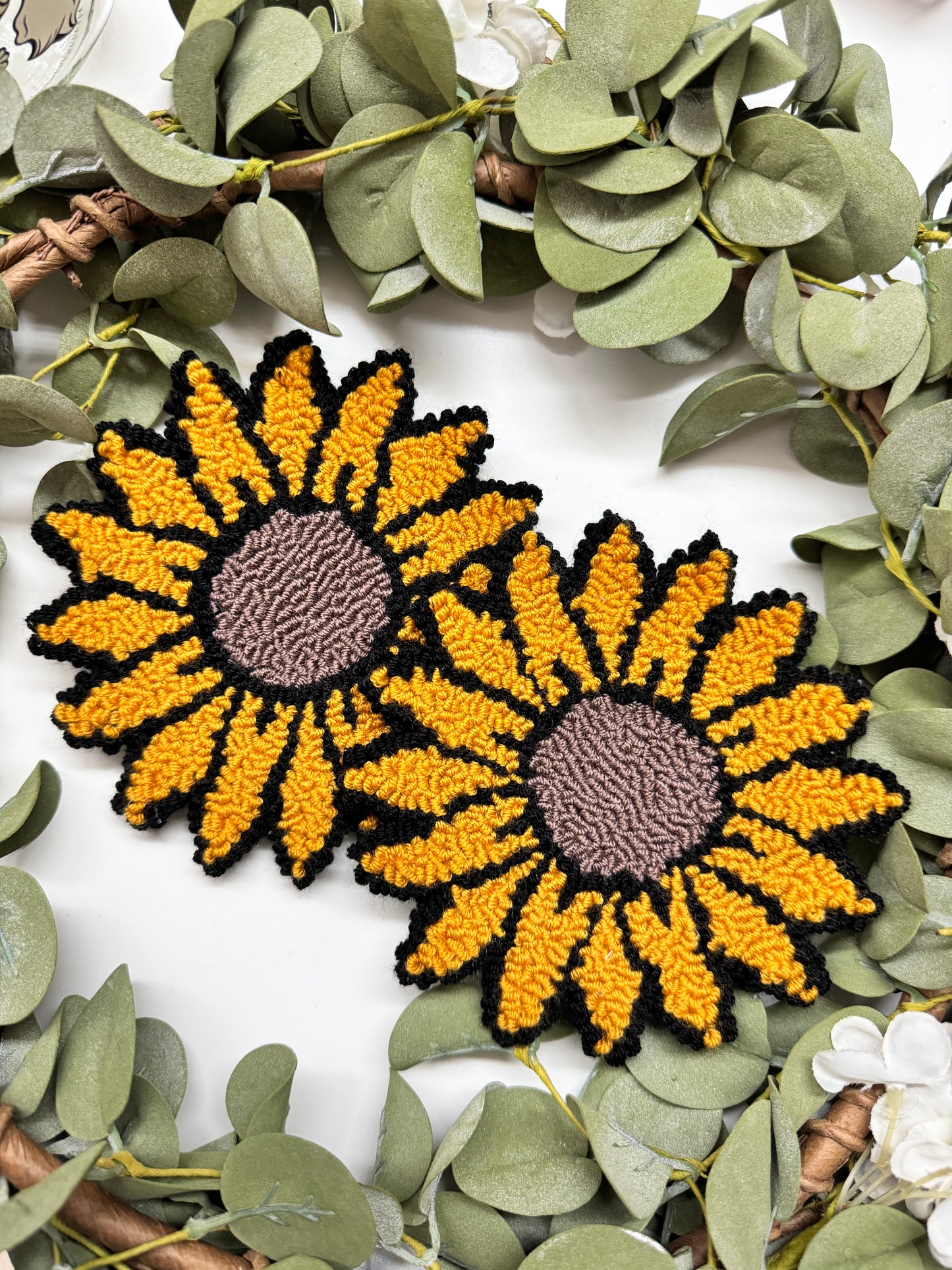 (RTS) SUNFLOWER RUG COASTER