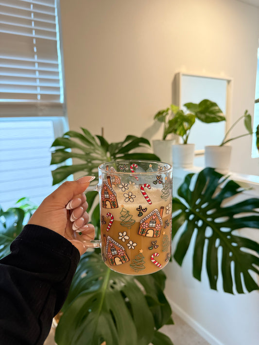 (RTS) GINGERBREAD HOUSE DRINKWARE