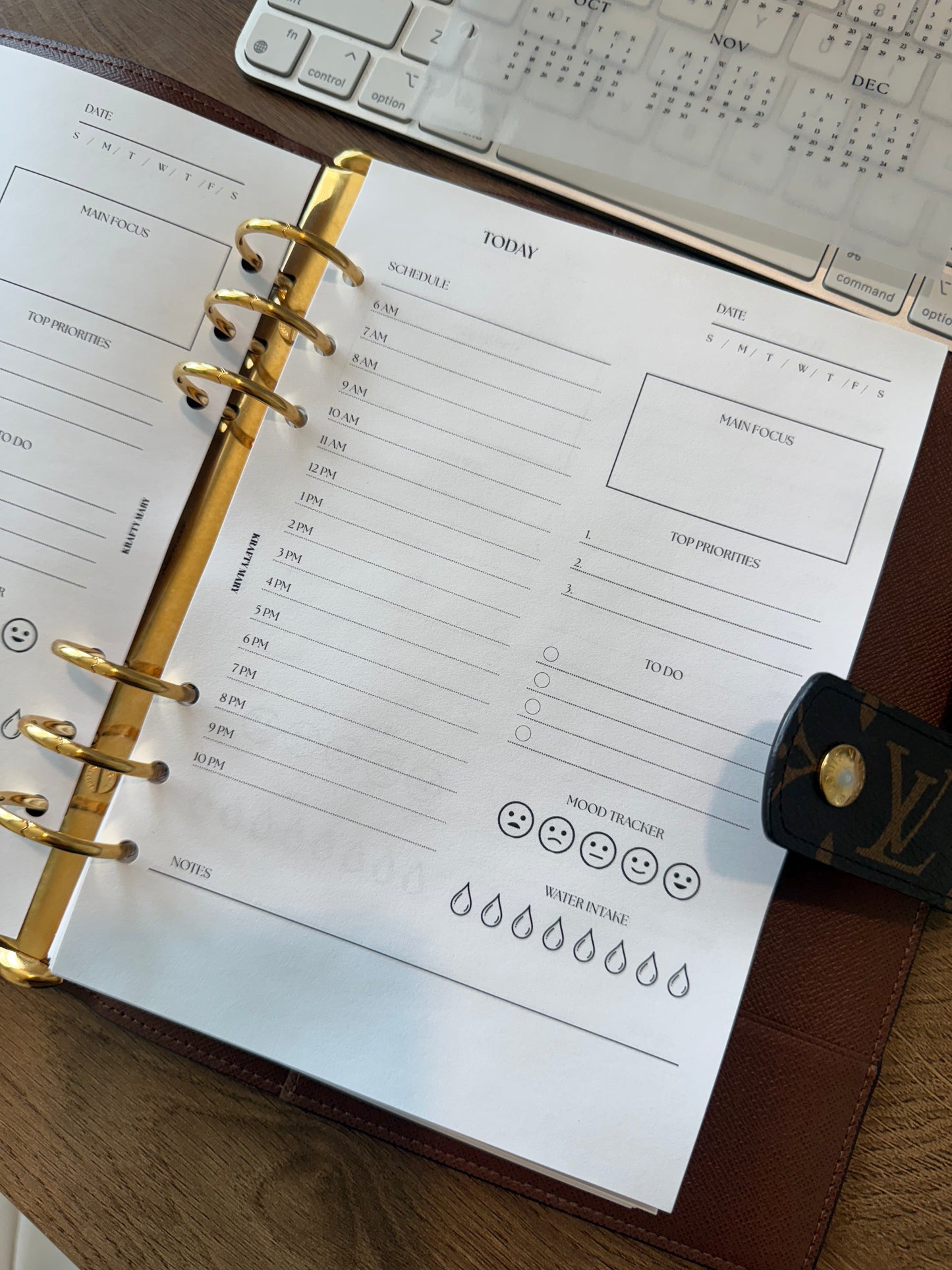 (RTS) UNDATED DAILY PLANNER INSERTS- A5