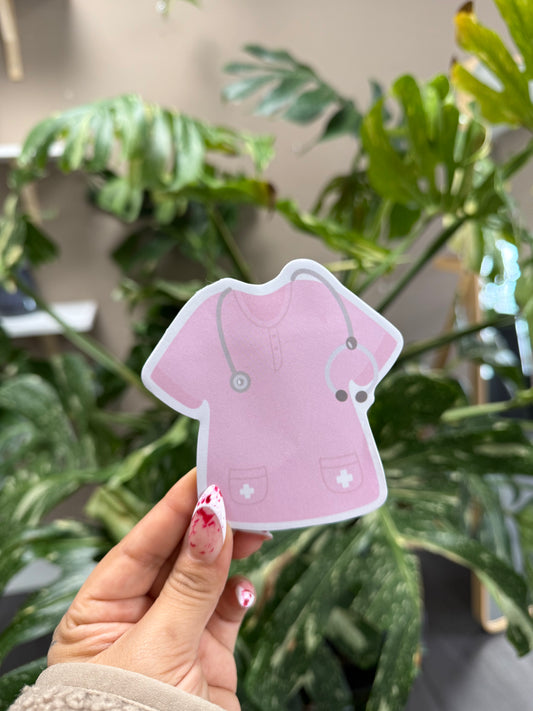 (RTS) SCRUB TOP SHAPED STICKY NOTE