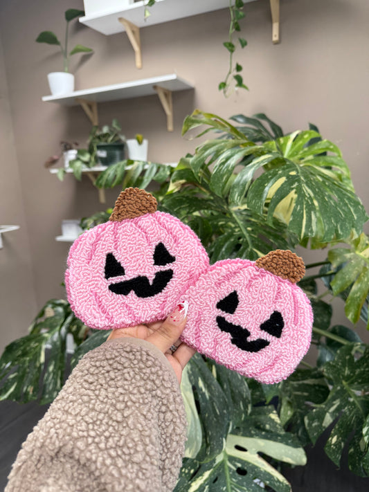 (RTS) PINK PUMPKIN RUG COASTER