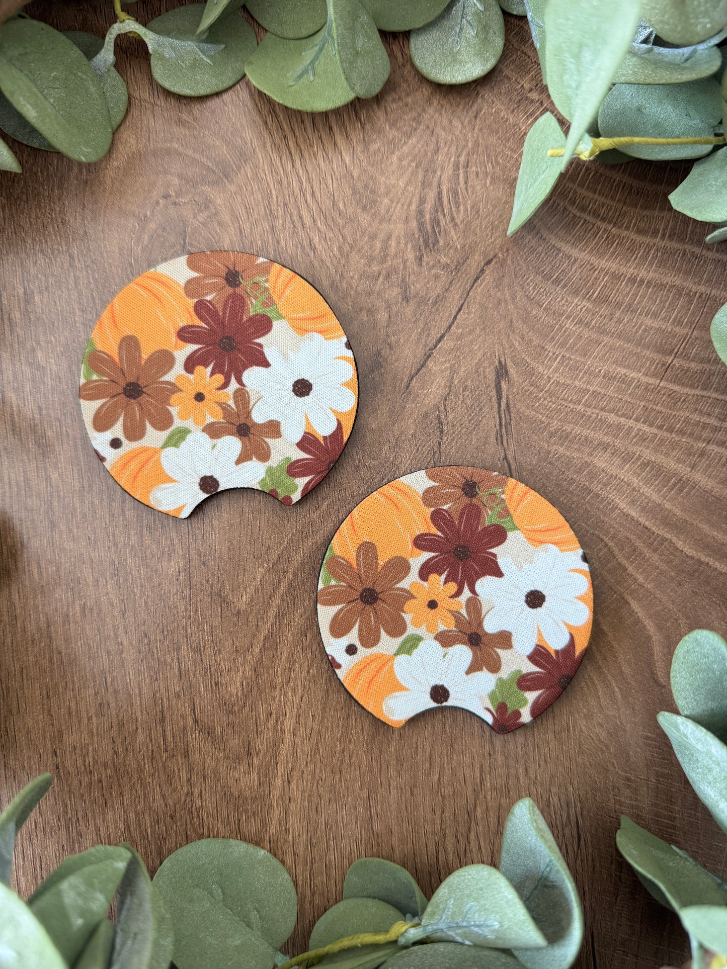 (RTS) PUMPKIN HARVEST CAR COASTER SET