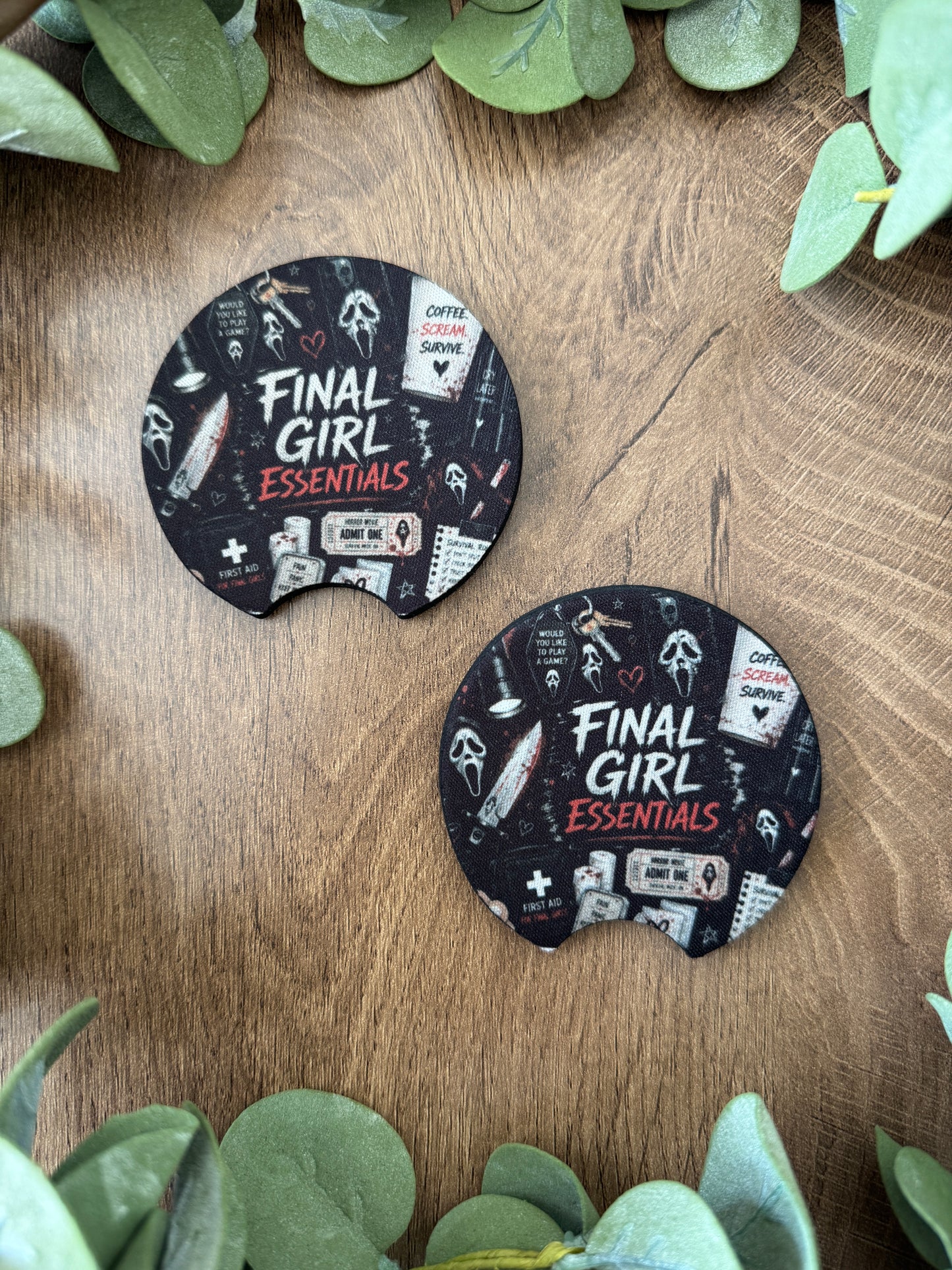 (RTS) FINAL GIRL CAR COASTER SET