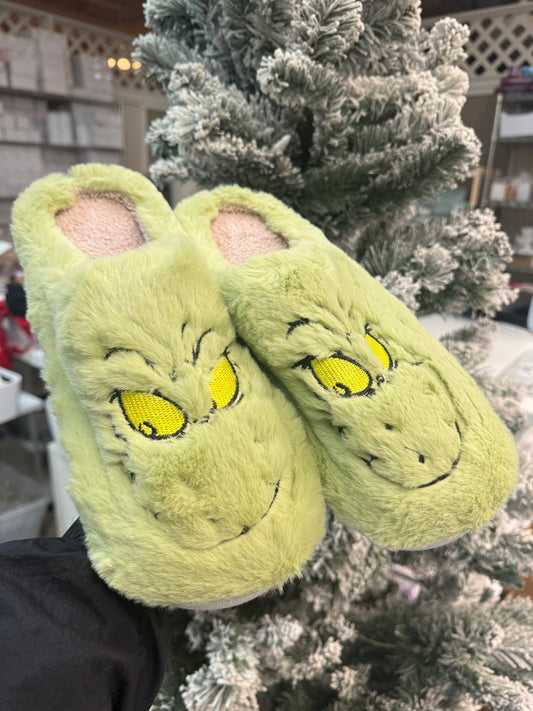 (RTS) GREEN GRINCH SLIPPER