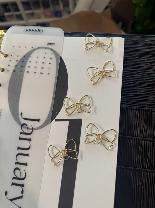 (RTS) METAL BOW PAPER CLIPS