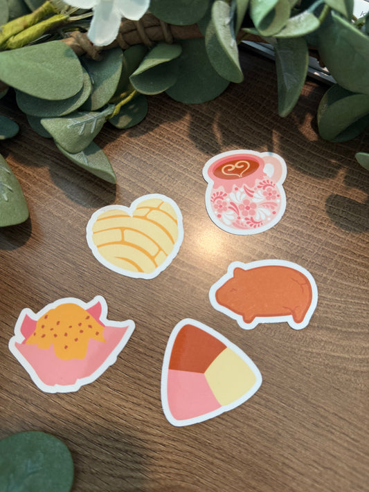 (RTS) CAFECITO Y CHISME STICKER SET