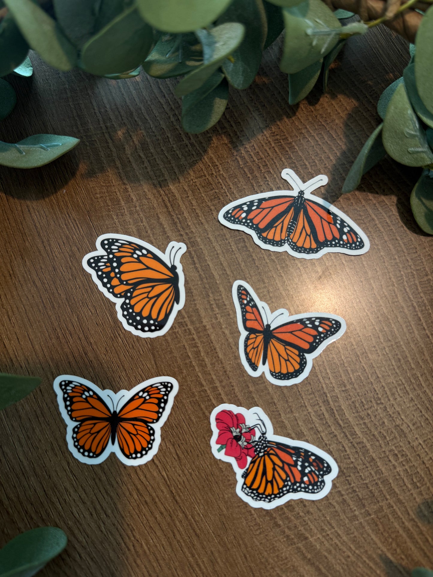 (RTS) MONARCH BUTTERFLY STICKER SET