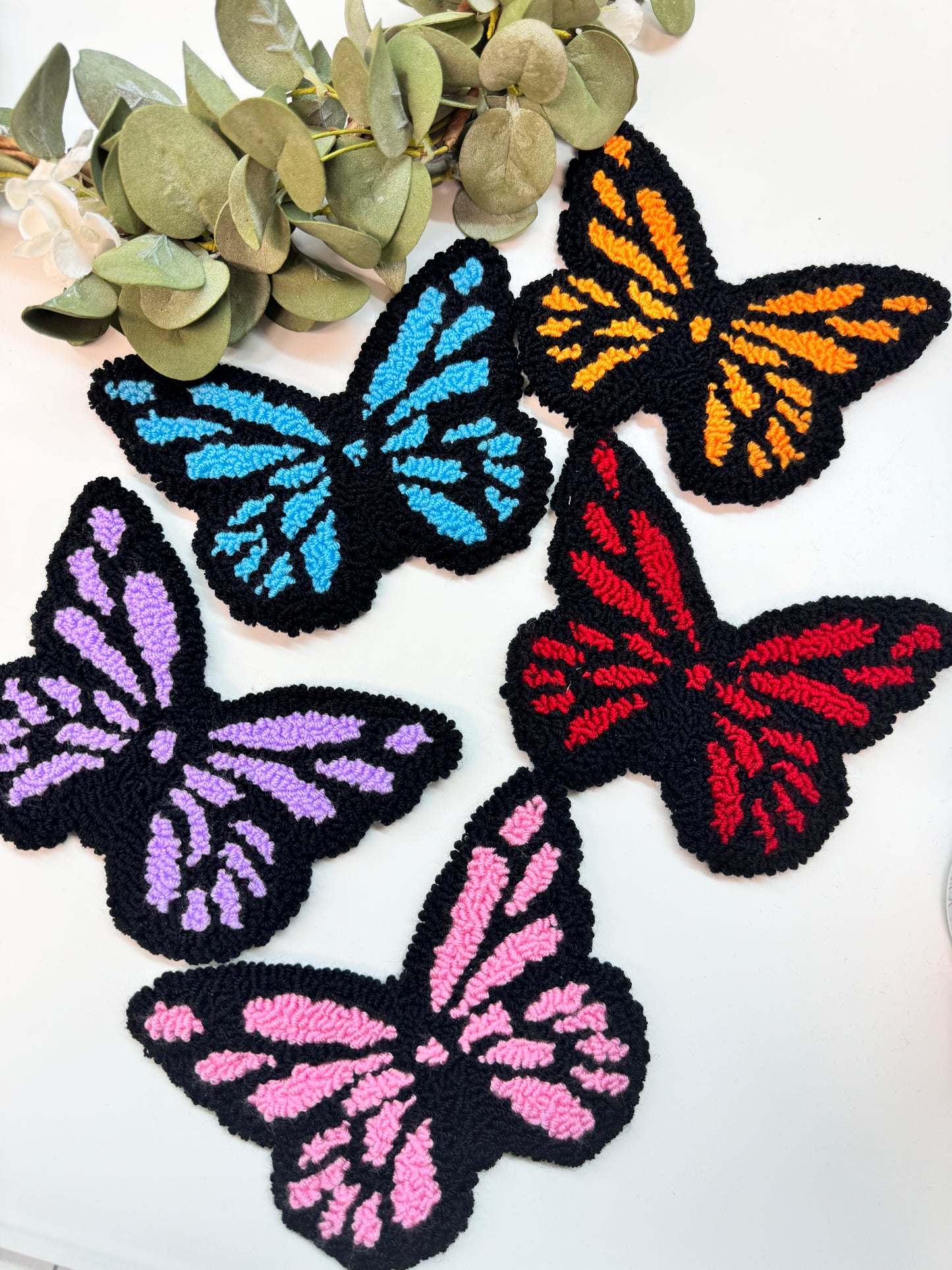 (RTS) BUTTERFLY RUG COASTER