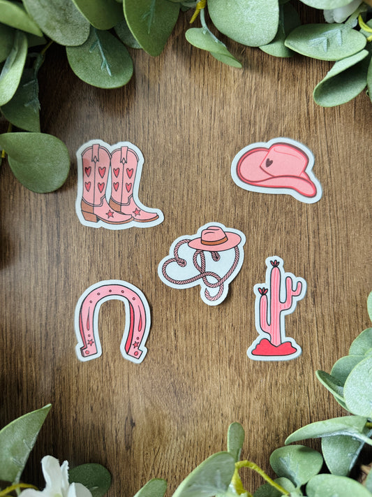 (RTS) LUCKY COWGIRL MINI STICKER SET