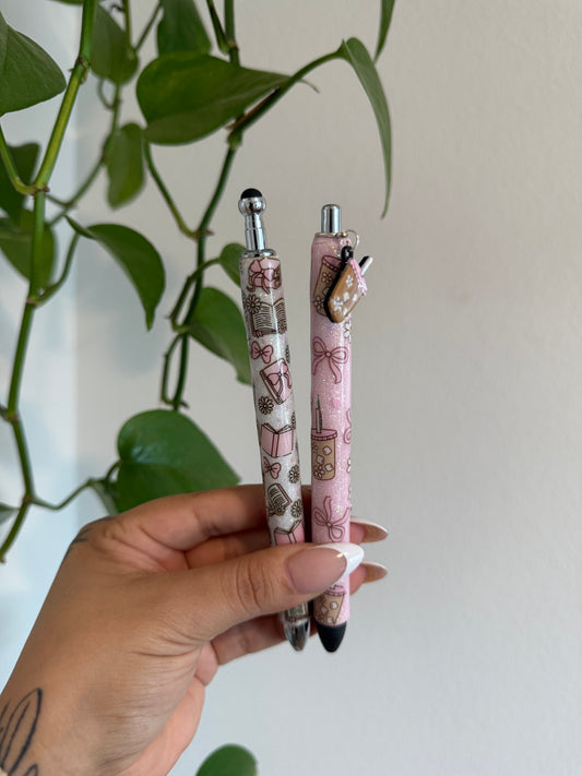 (RTS) COFFEE & BOOKS GIRLIE PEN