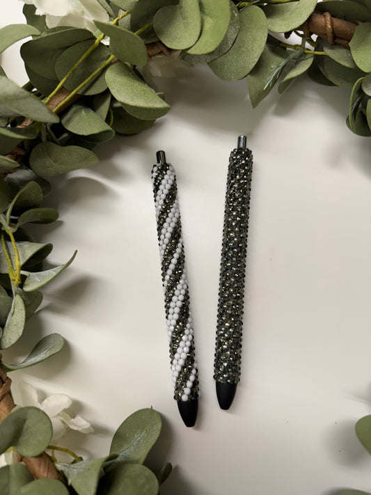 (RTS) CHARCOAL BLING PEN
