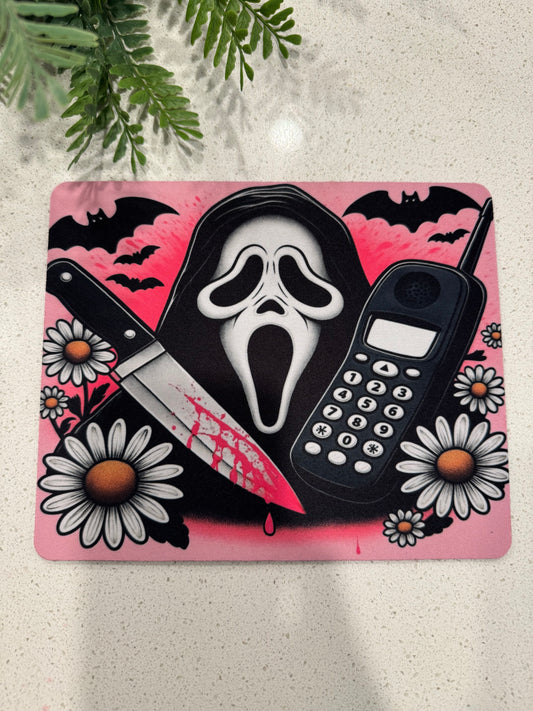 (RTS) PINK GHOSTFACE MOUSEPAD