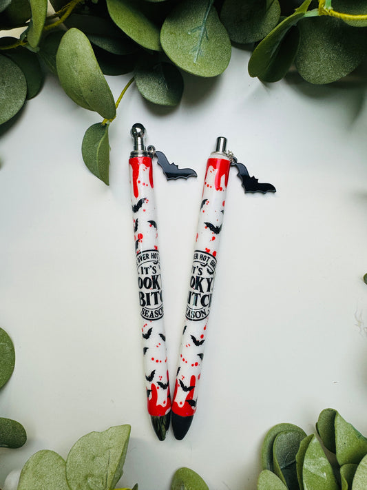 (RTS) SPOOKY BIT*CH PEN W CHARM