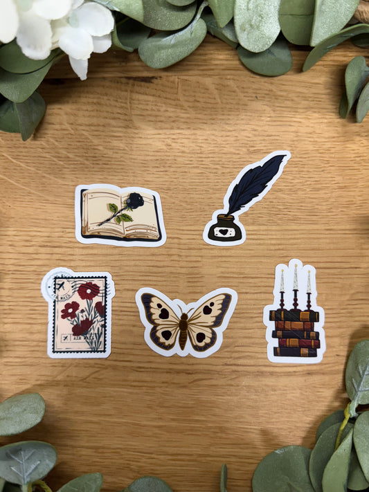 (RTS)  DARK ROMANCE MINI STICKER SET