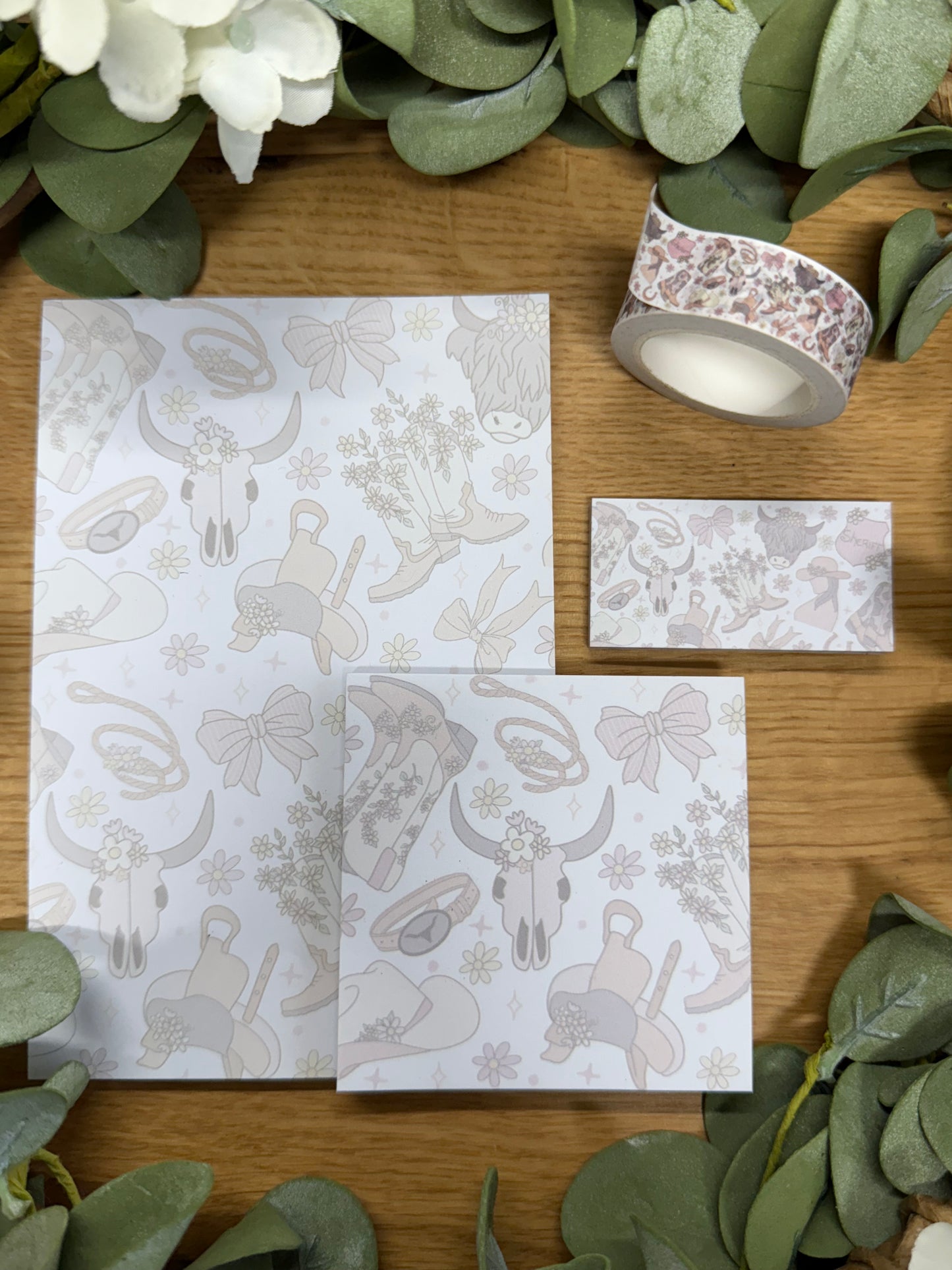 (RTS) WESTERN GIRLY STATIONERY