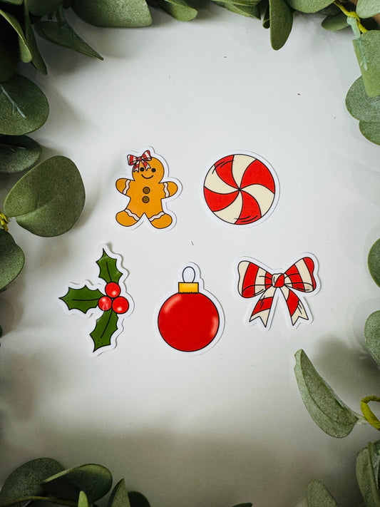 (RTS) JOLLY GINGERBREAD STICKER SET (5)