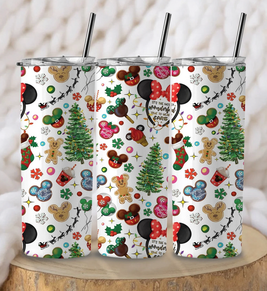 (RTS) MICKEY GINGERBREAD TUMBLER 15OZ