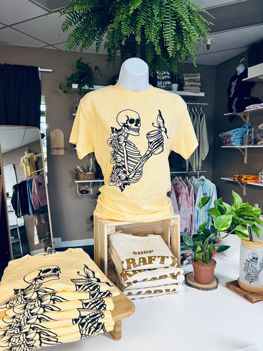(RTS) SKELLY BUTTERFLY TEE